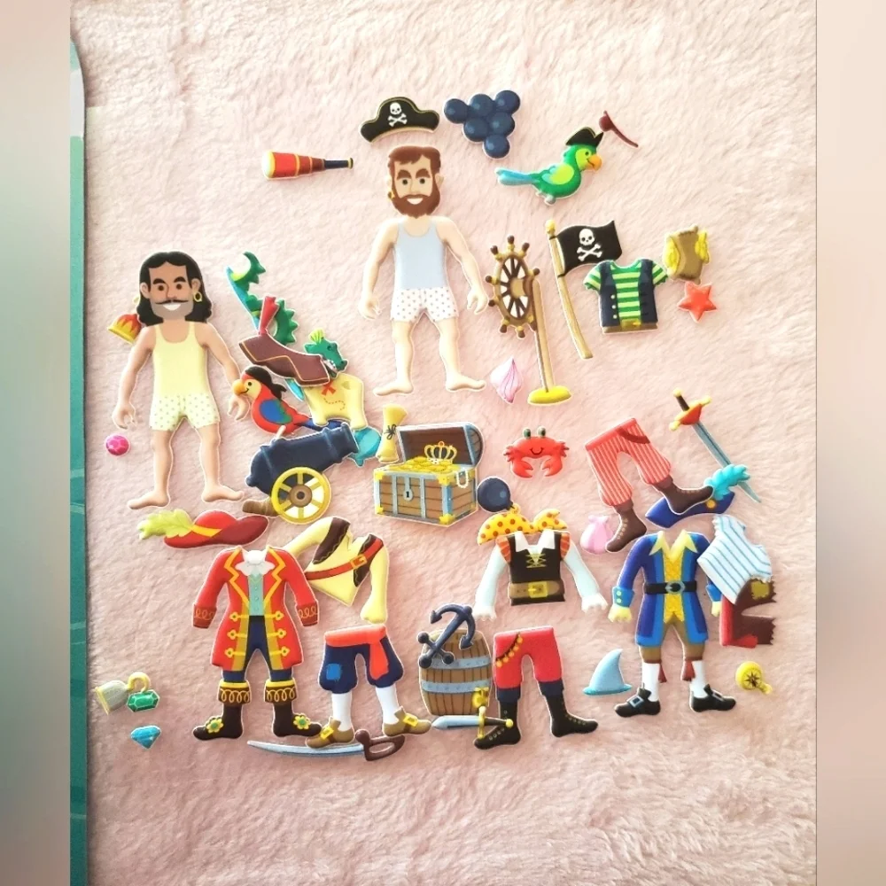 Pirate 3d sticker book